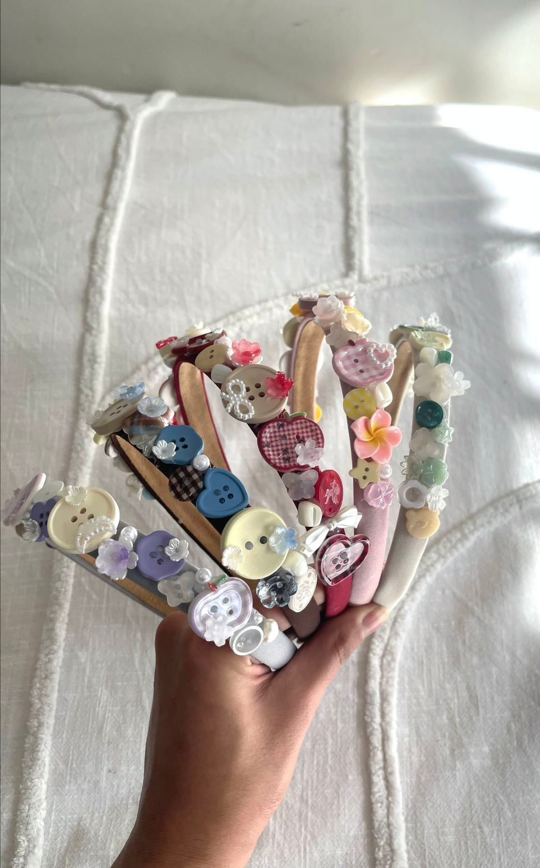 Button headband