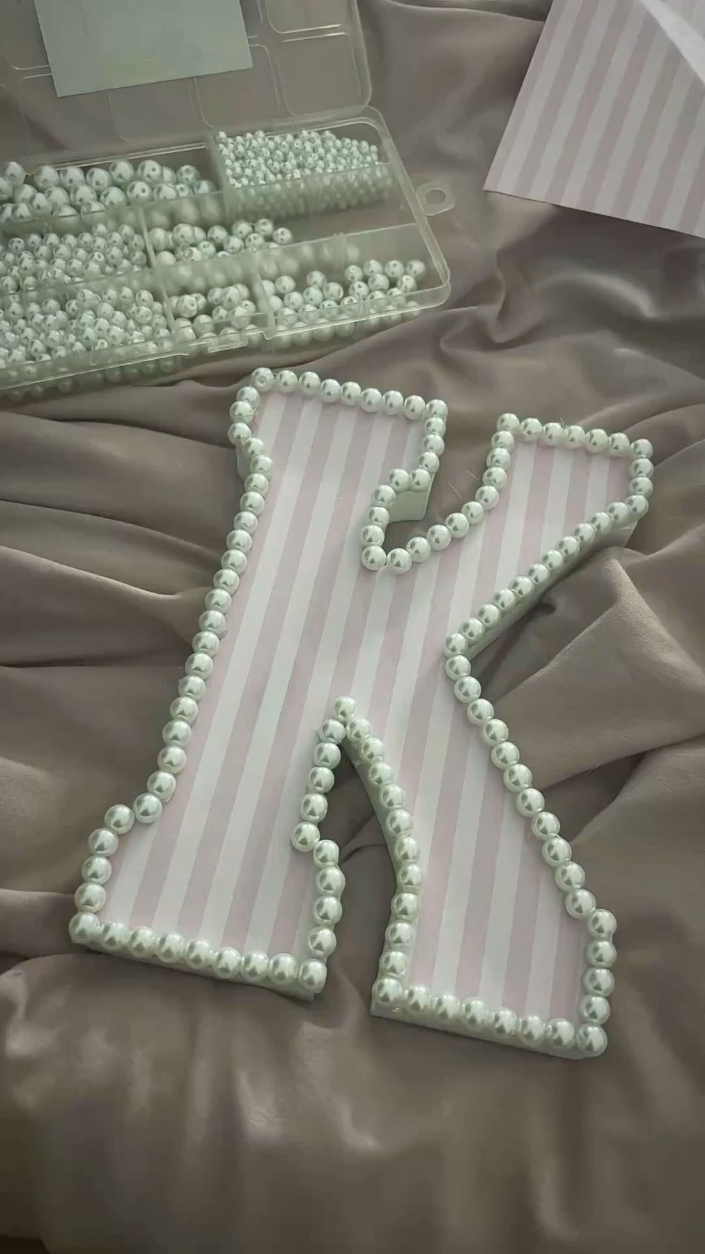 Decorate wooden initial