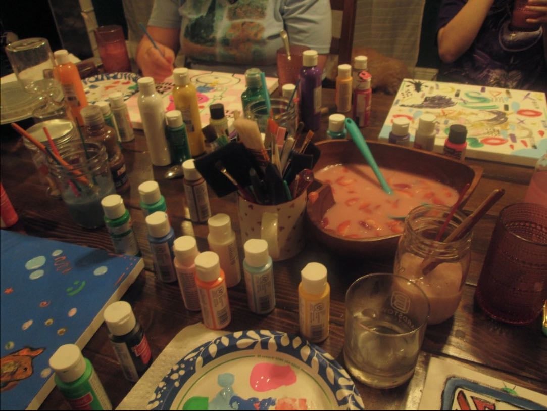 Painting - Jars, pots, canvas, shoes, bleach painting, etc