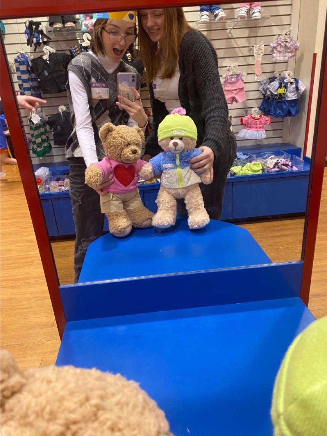 Build a bear - Even cuter to pick ones that look like the other!