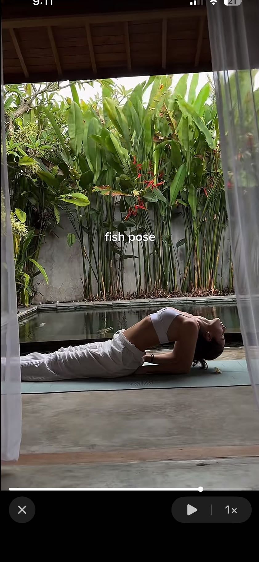 Fish pose