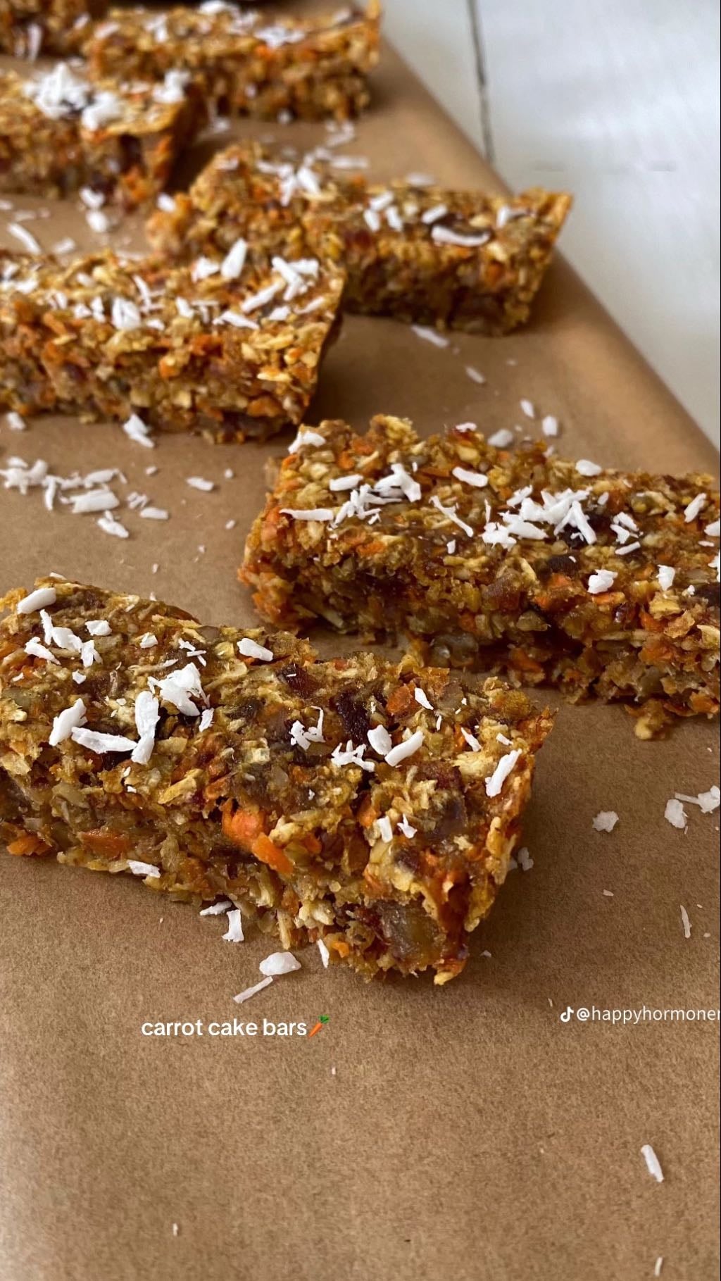 cocinar snacks saludables - Galletas de avena, Barritas de coco y cacao, Barritas de carrot cake, Galletas de cacao y nueces…