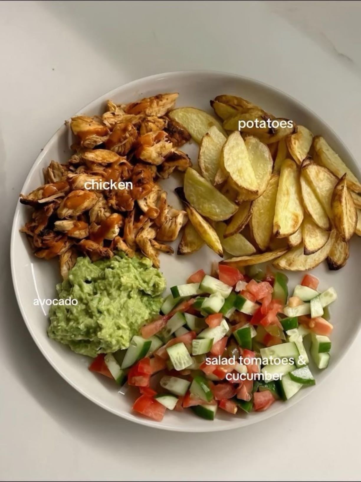 Pommes de terre au air fryer + poulet