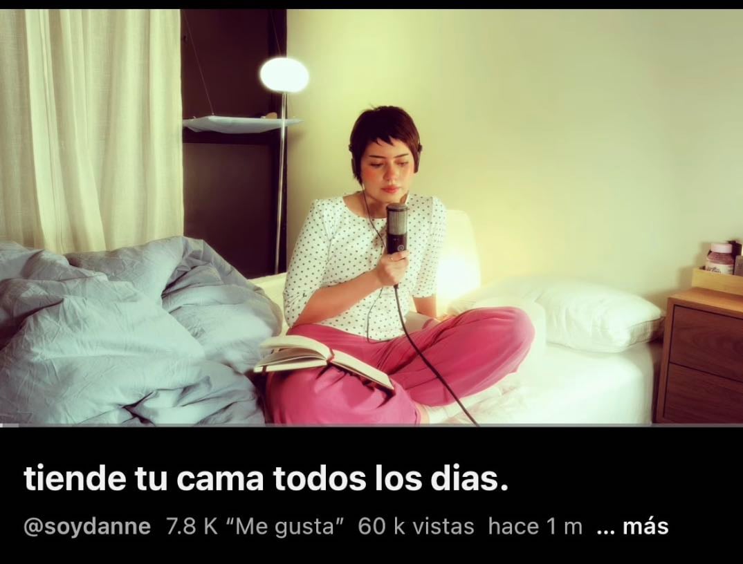 Tiende tu cama todos los días.