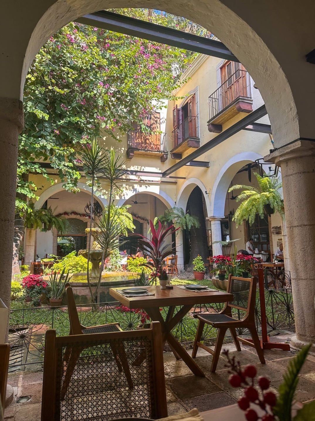 Un patio tipo hacienda