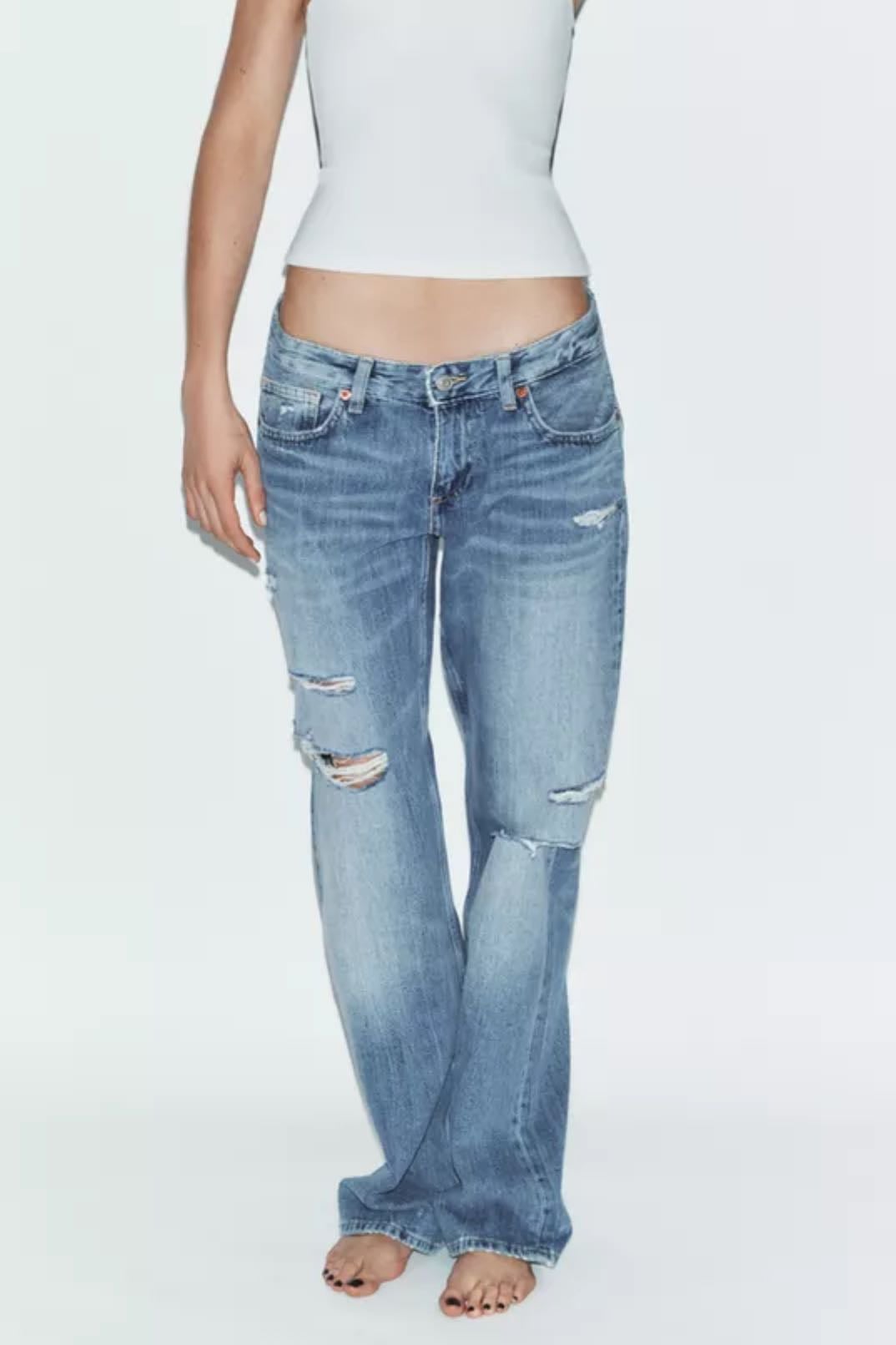 Zara Jeans TRF Wide Leg mit Niedrigem Bund - 35,95€