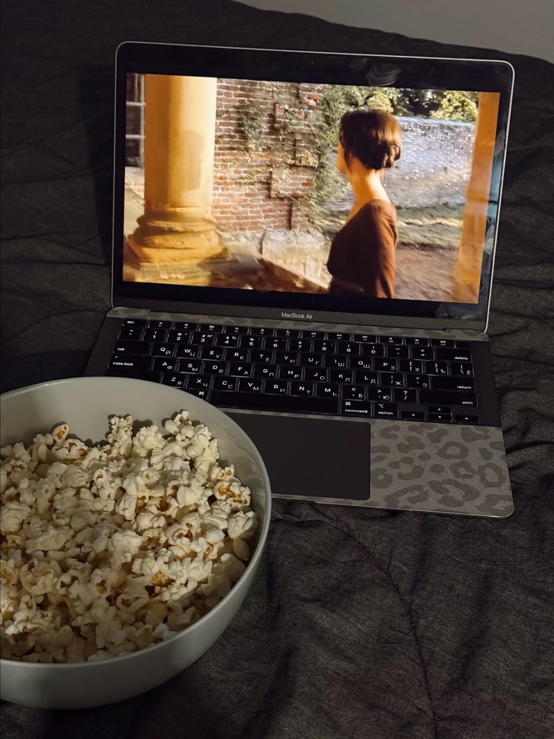Make popcorn and watch a movie