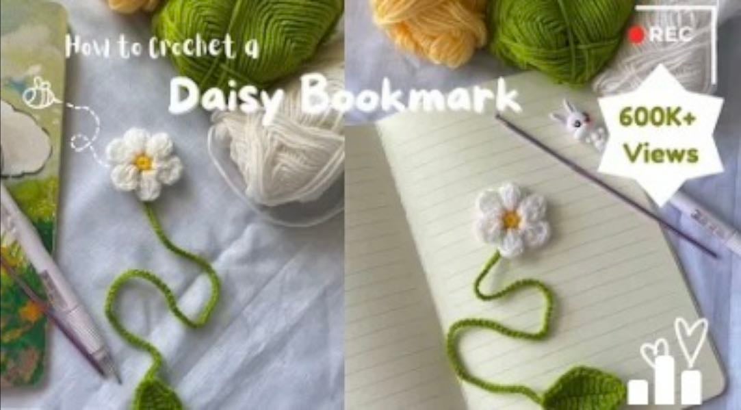 Daisy bookmark