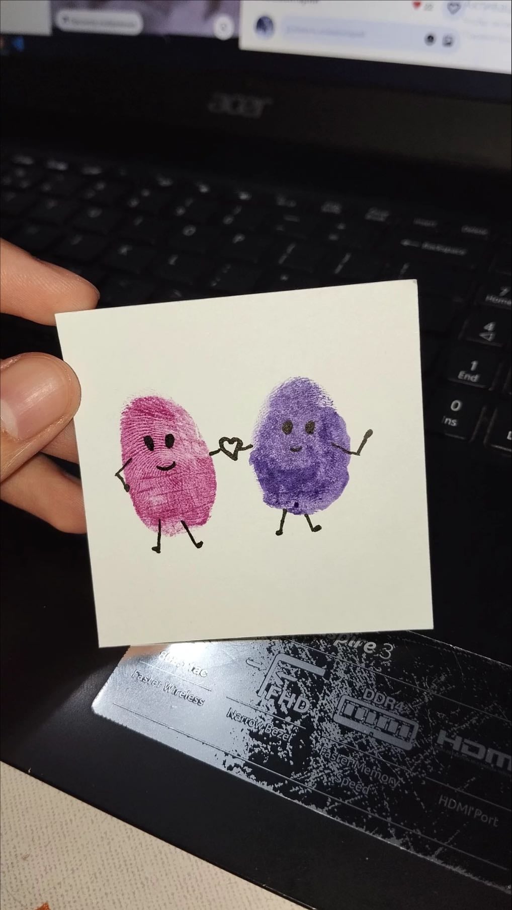 Fingerprint painting