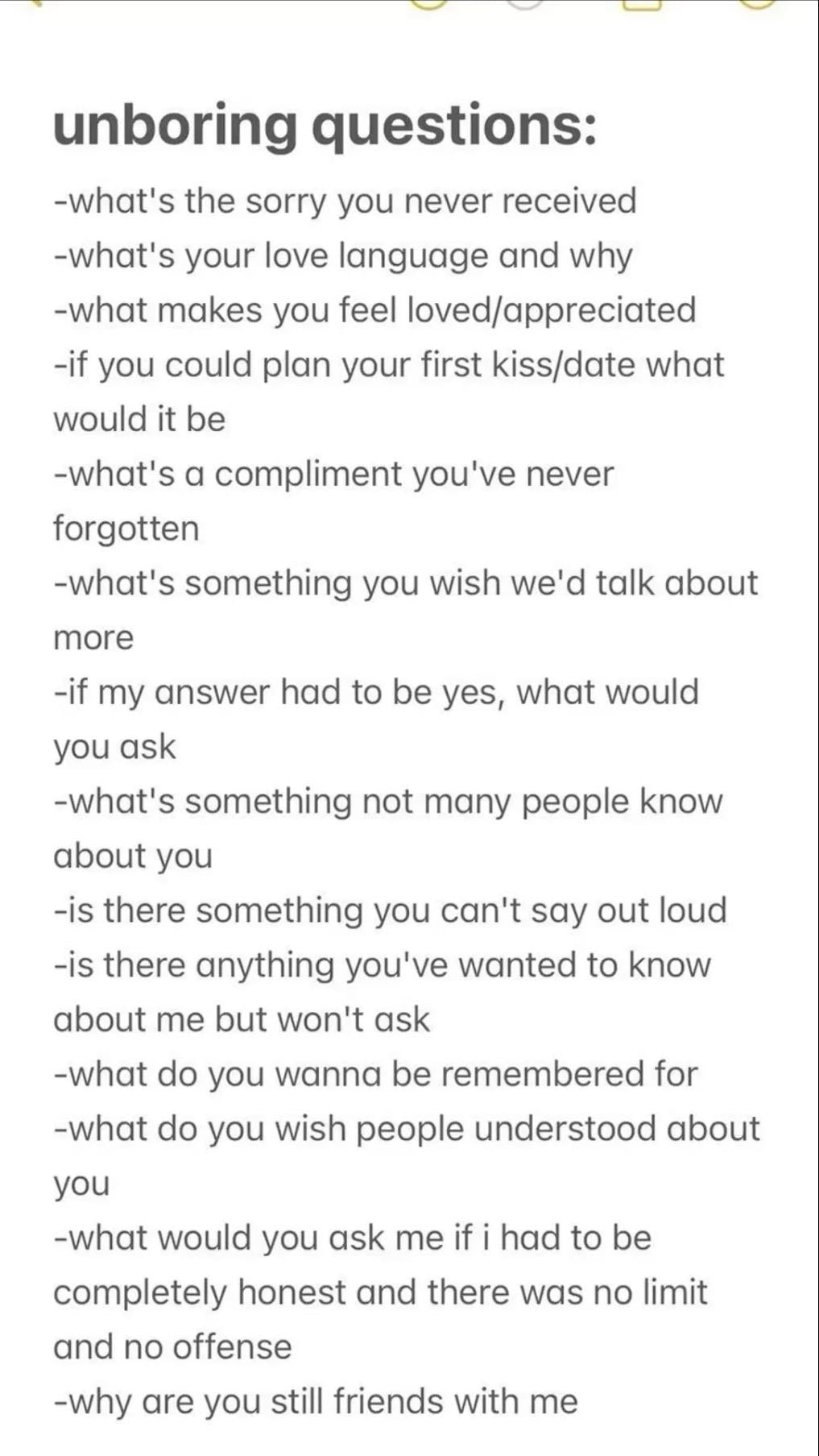 Questions and picnic