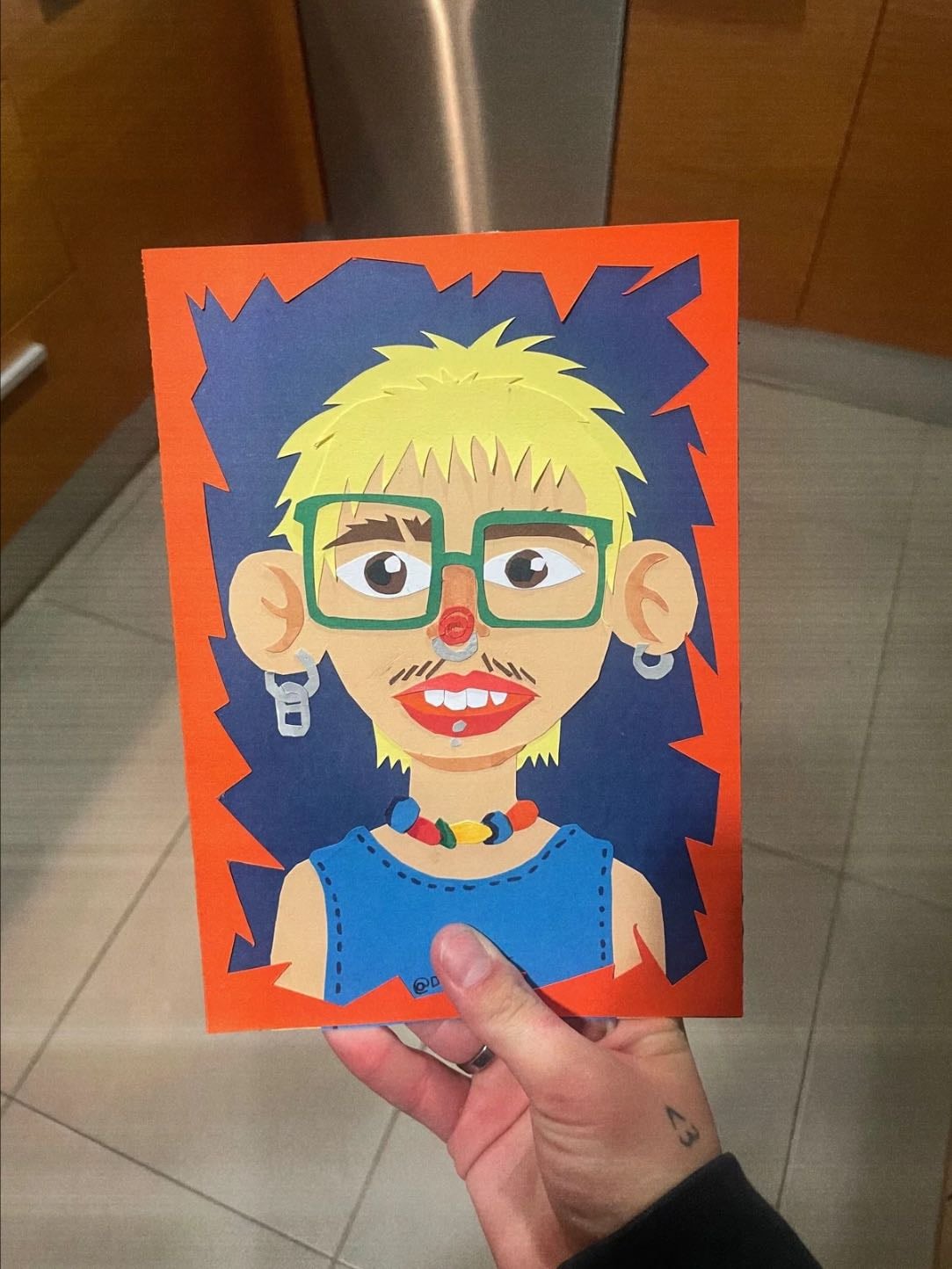 Make paper portraits