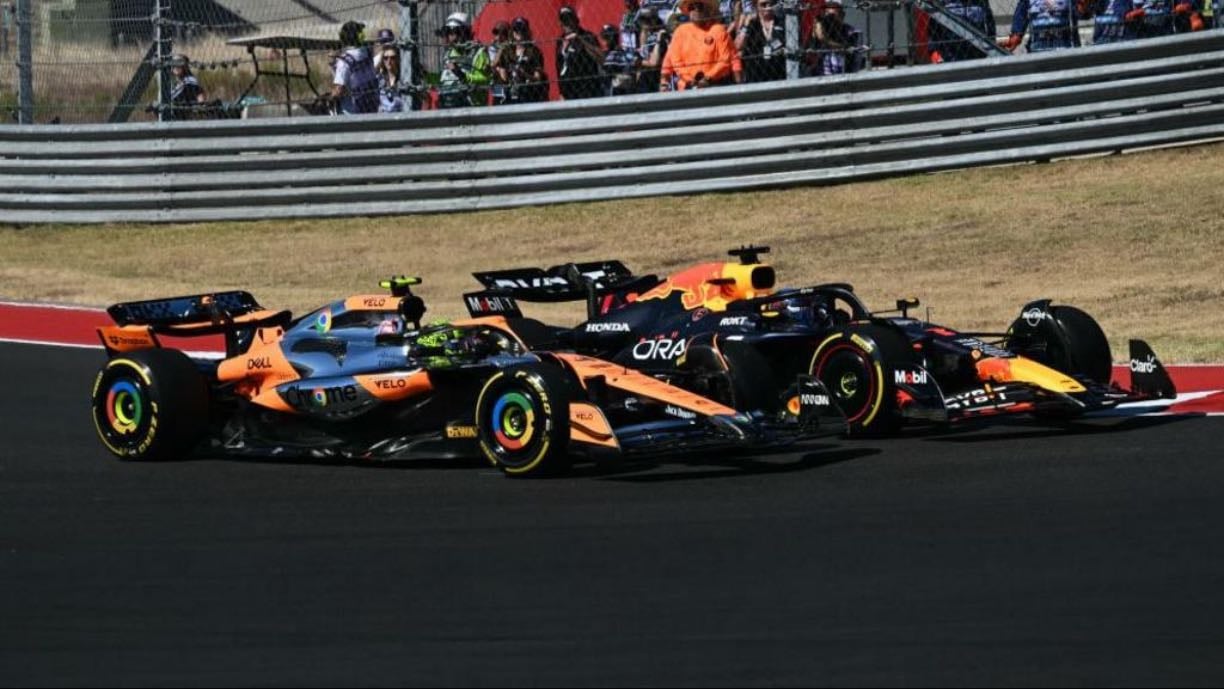 United States Grand Prix Sprint Race - Max wins by about four seconds but podium battle was fun. Russell falls, Sainz passes Norris after lock up to get 2nd. Charles is close to passing Norris