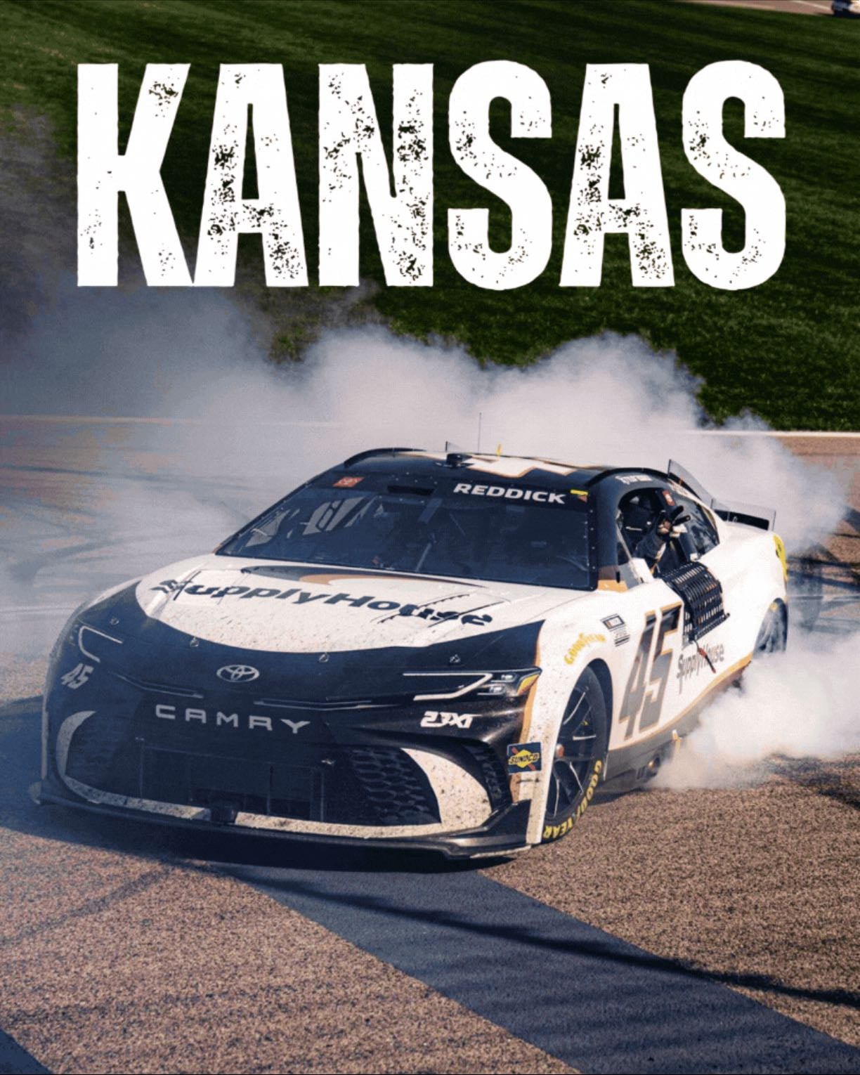 Kansas - Most was pretty lackluster with Toyota dominance and no cautions. Ending is great - Hamlin leads coming to white, caution, overtime Reddick passes Larson