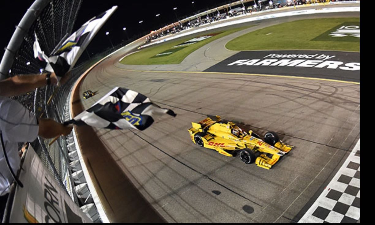 Iowa - Montoya wrecks 10 laps in. Dixon also goes out. Good racing at the end. Sage is dirty to Ed not giving him room. Nice bounceback for RHR