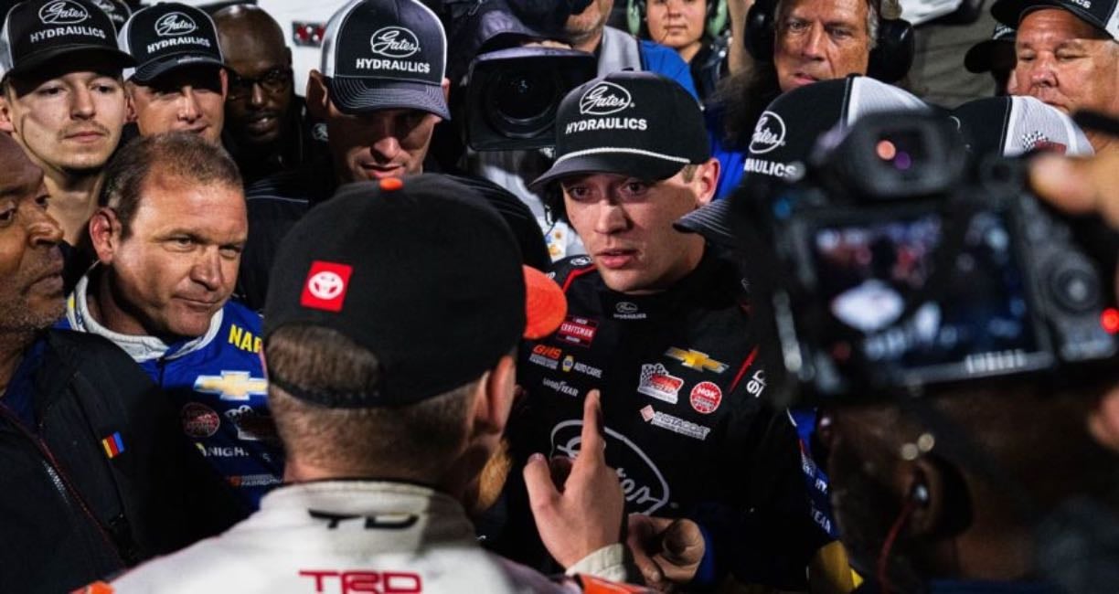 Martinsville 2 - The TayGray-Eckes incident. Lots of bumping late. Taylor had fresh and Eckes moves him to deny advancing. Eckes would have clinched anyways