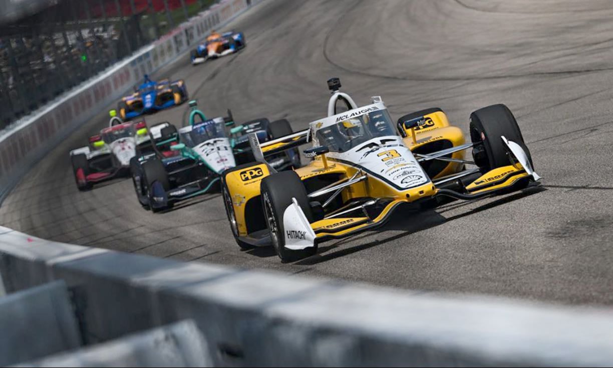 Iowa 1 - Scott's first oval win. Better than second race. More action and passes. Scott does lead most of race with Pato in 2nd. Great save by Herta