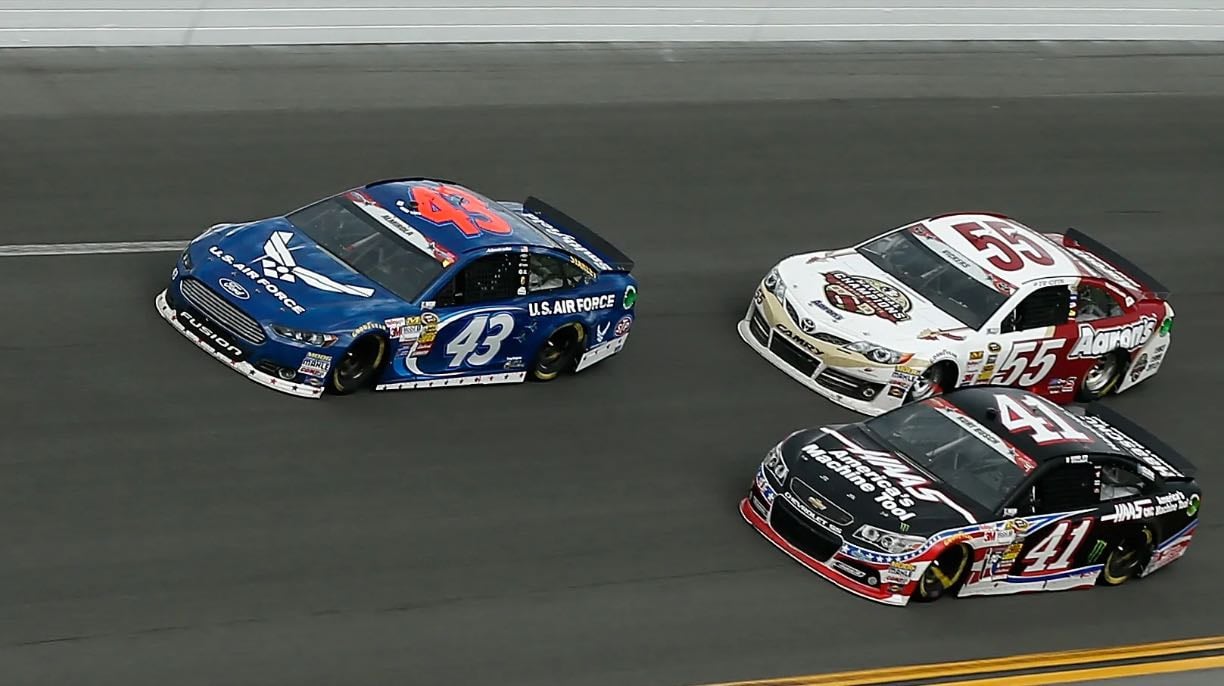 Daytona 2 - Race was postponed a day, and rain caused more caution and eventual red flag to give Aric his first career win. A couple big wrecks took out most of field