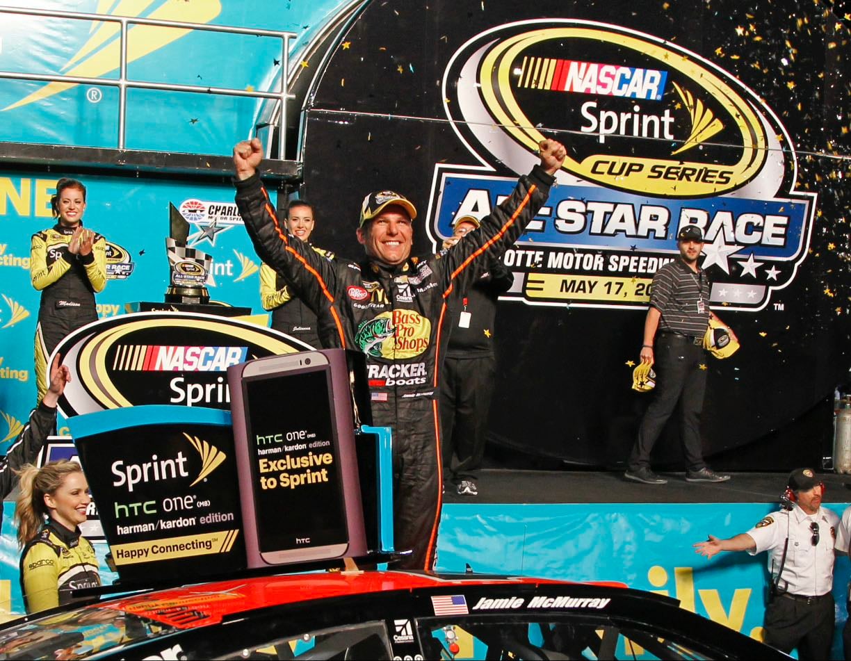 All-Star Race - Good All-Star race. Close battles throughout and came down to final pit stop. Jamie was super fast and got out front. Harvick close again