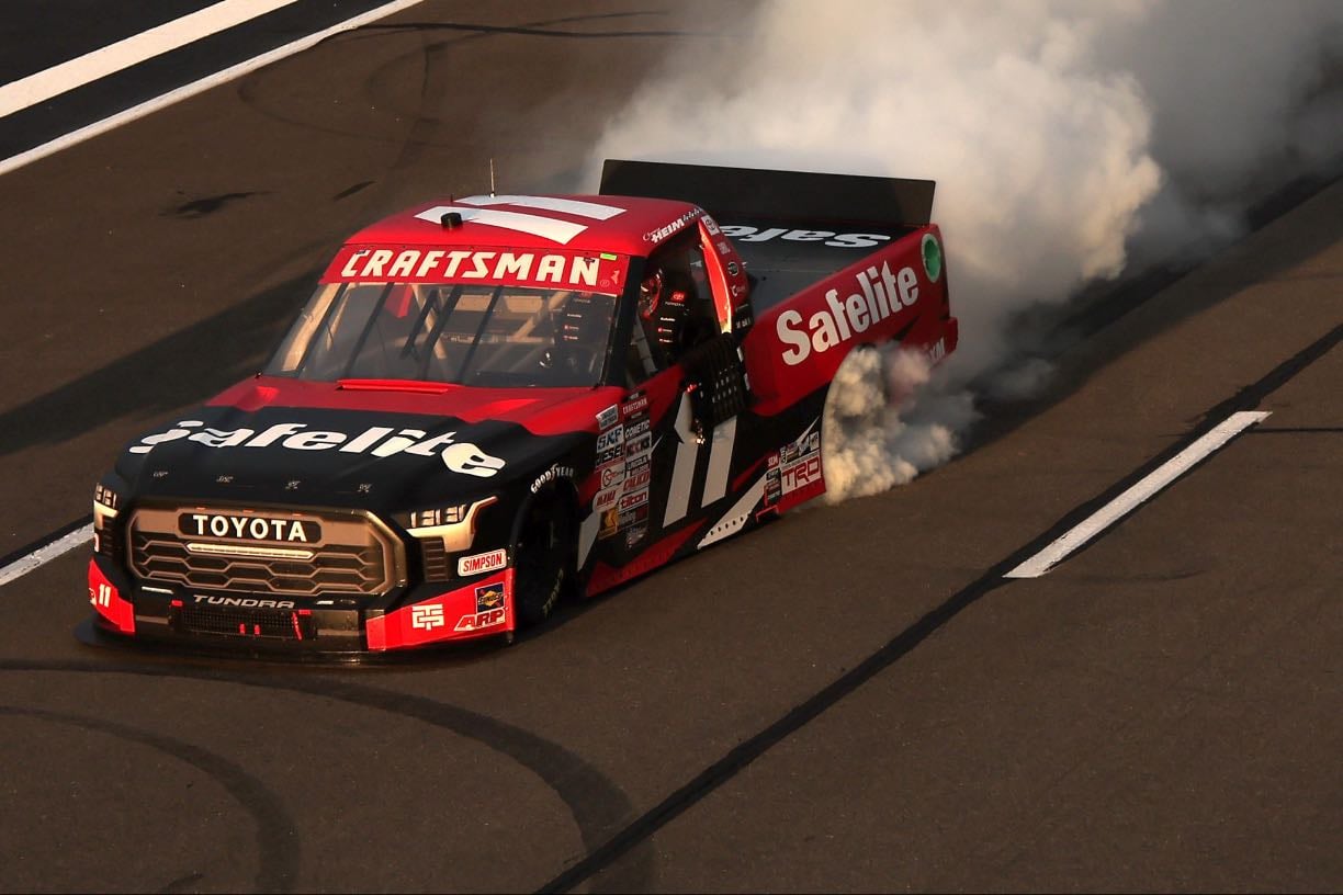 Pocono - Dominance by Heim who is by far the fastest truck. Aside from late restart there's no challenge, and even on last green flag he gets big jump and easily wins