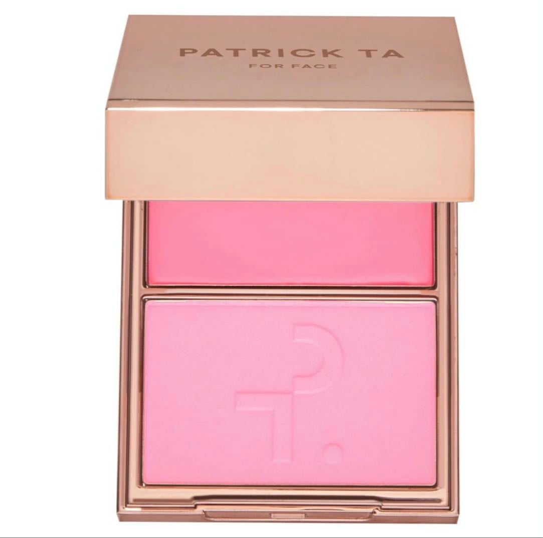 patrick ta creme and powder blush duo - shade just enough $40