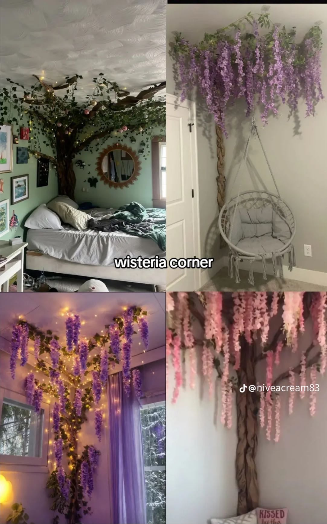 Tree corner of room