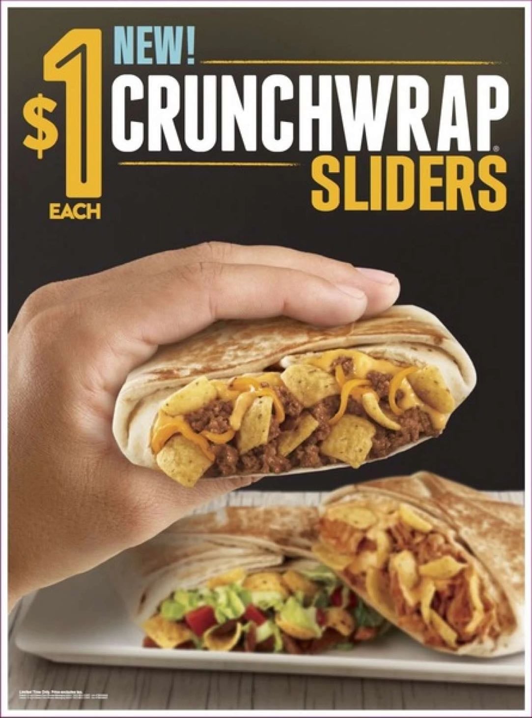 Crunchwrap sliders