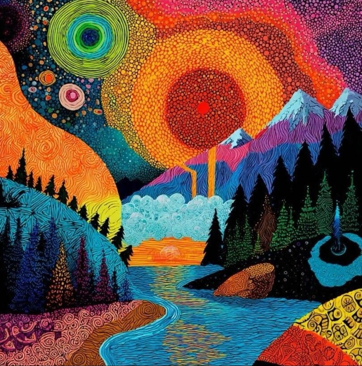 Psychedelic artists - Music hypelist by vlada ☾𖤓