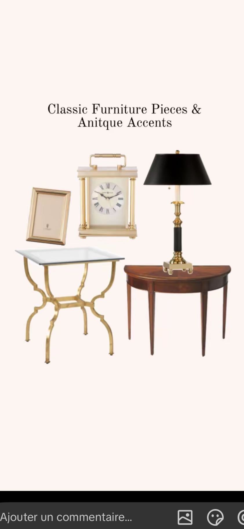 Classic Furniture Pieces & Anitque Accents