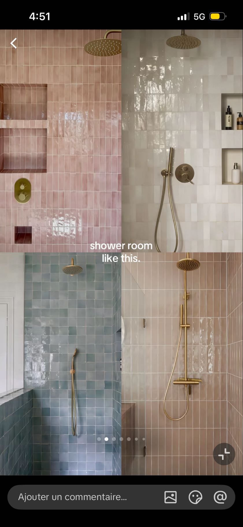 Shower room tiles