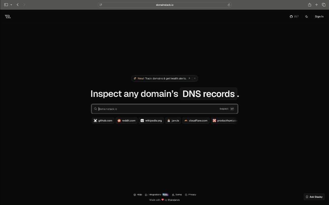 Inspect any domain's SEO