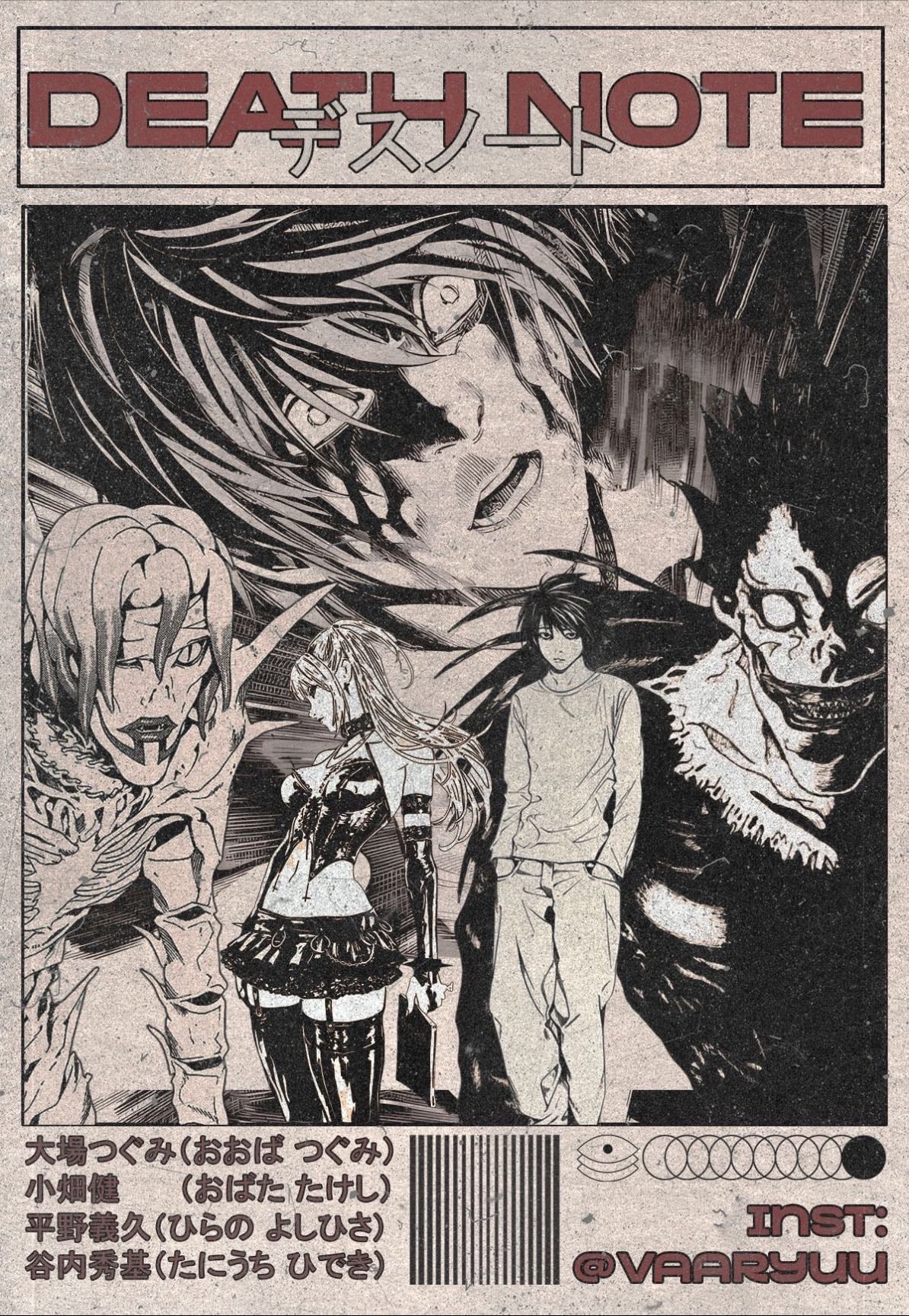 Death Note ౨ৎ - Mystery, Psychological thriller, Supernatural thriller