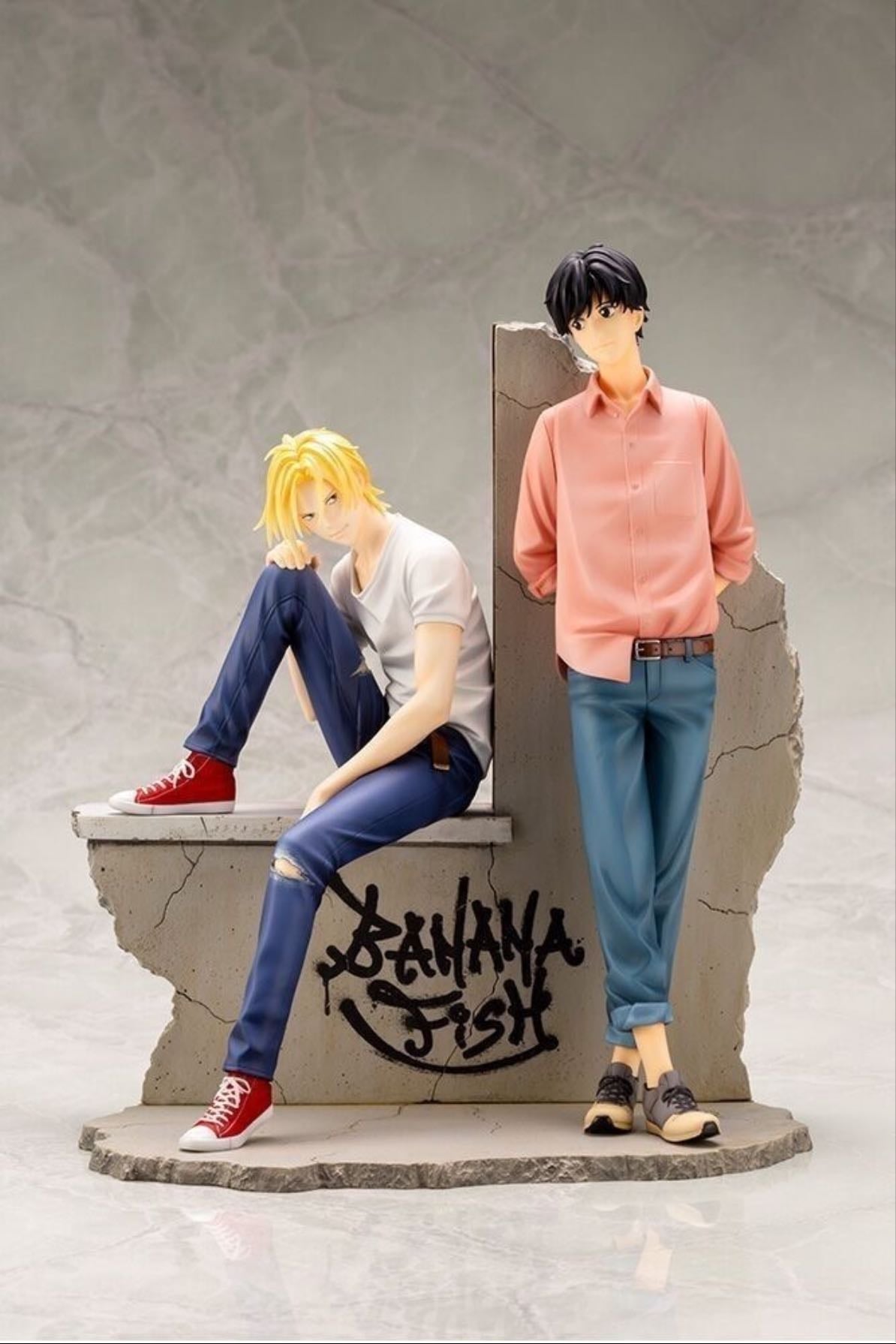 THESE Ash and Eiji banana Fish Figurines