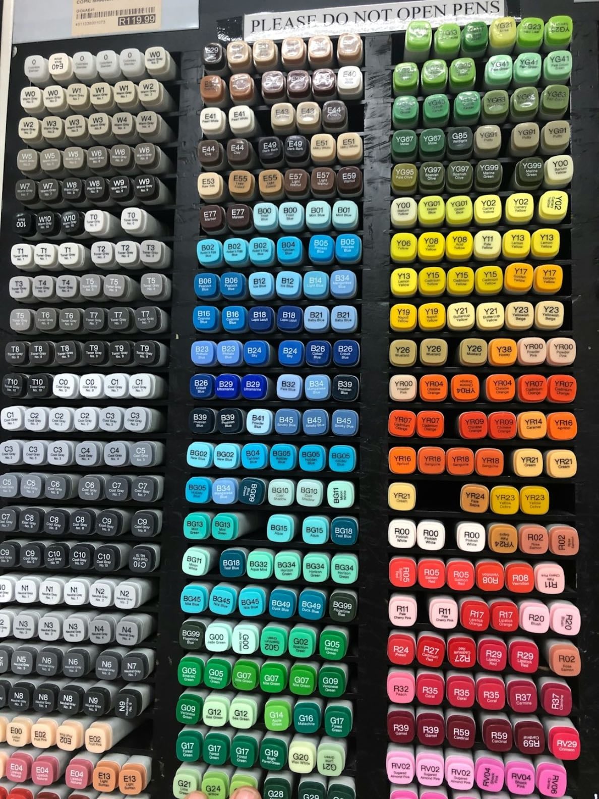 any alcohol marker/paint marker set