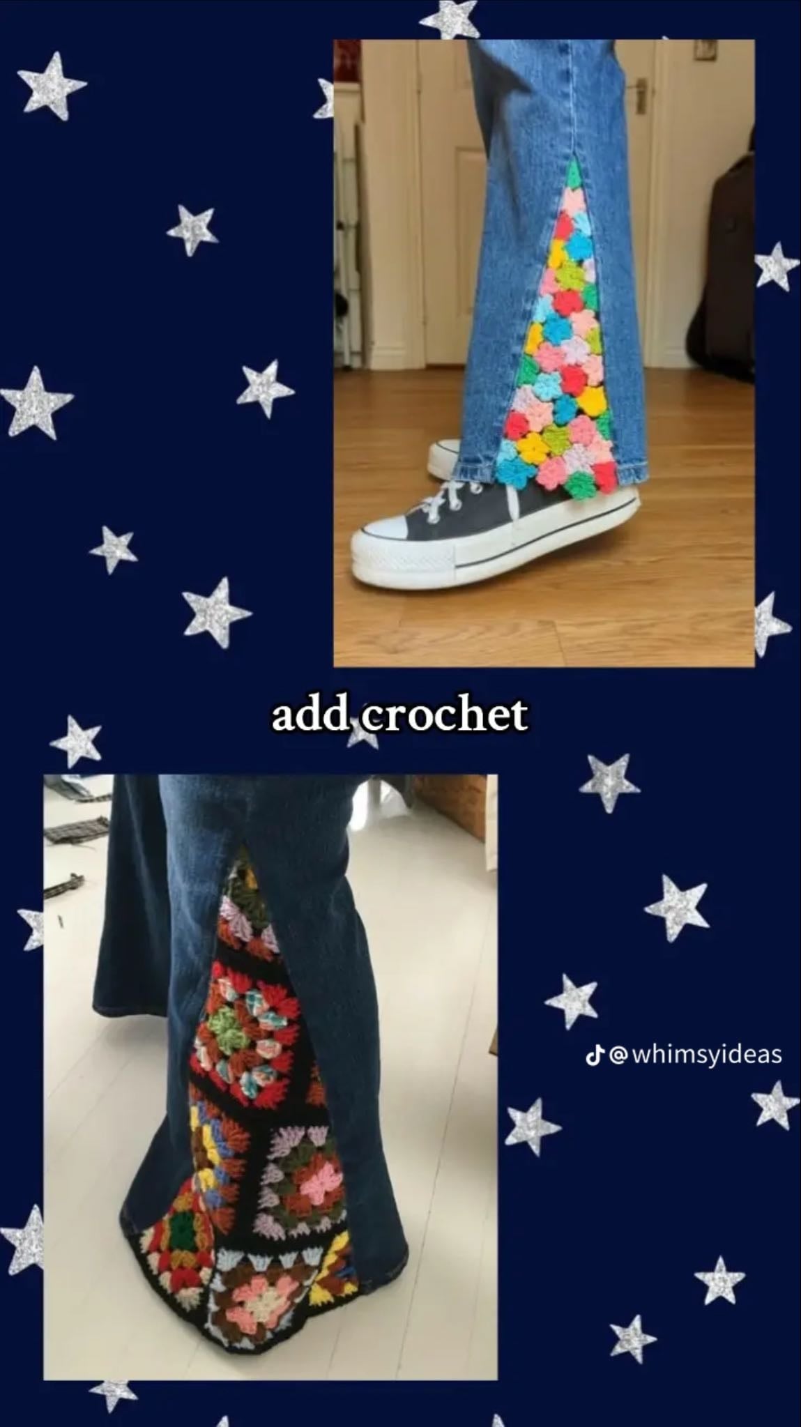 Crochet jeans