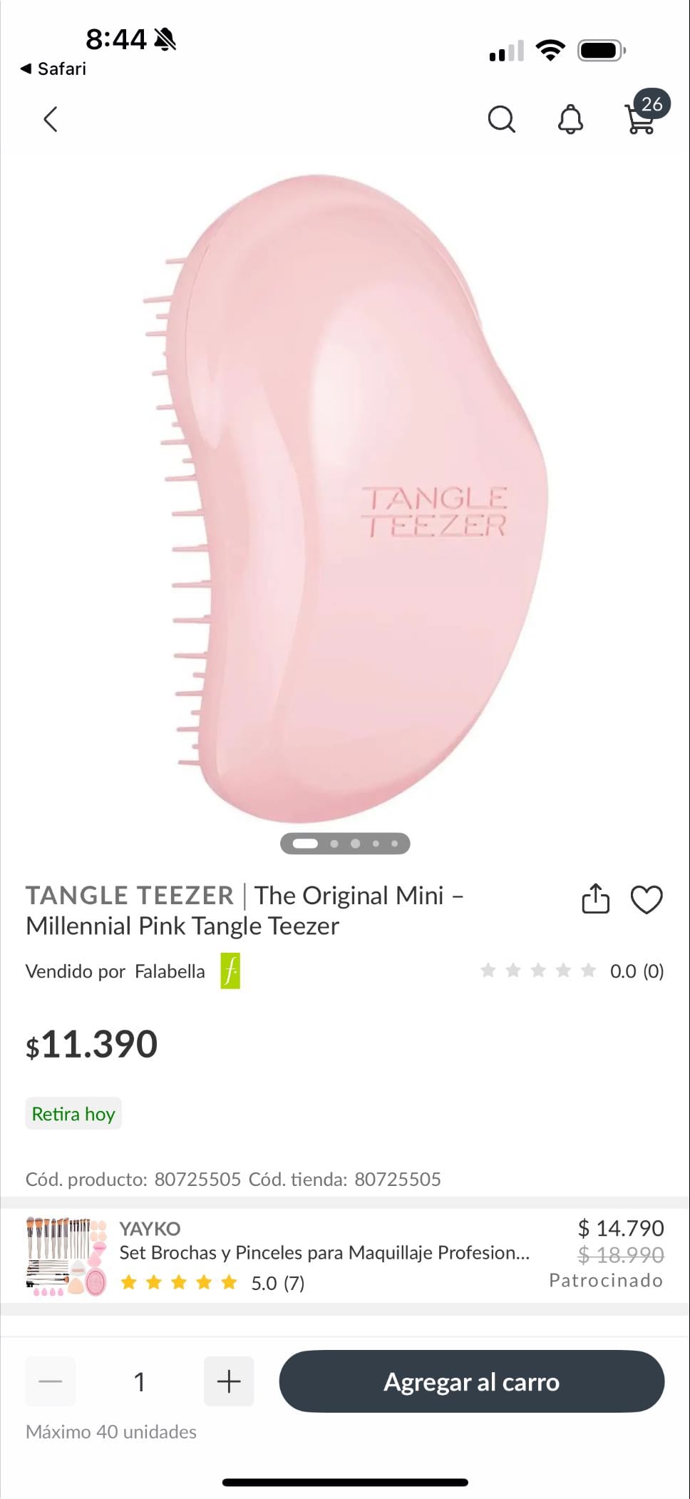 Rangel teezer para cartera ( no necesariamente ese color , me gustan todos jajaja )