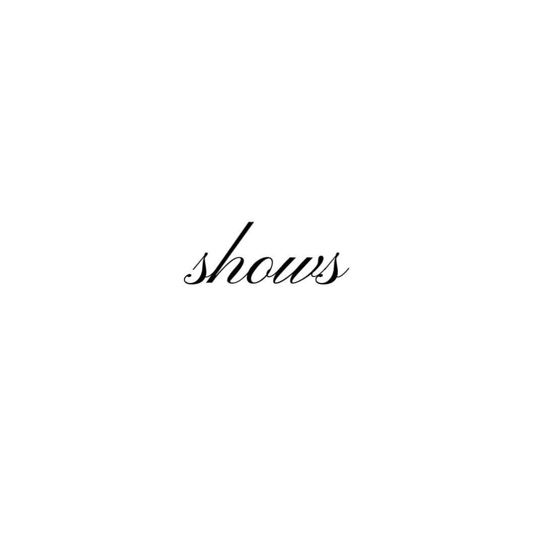 shows - Music hypelist by Beatriz Ricci
