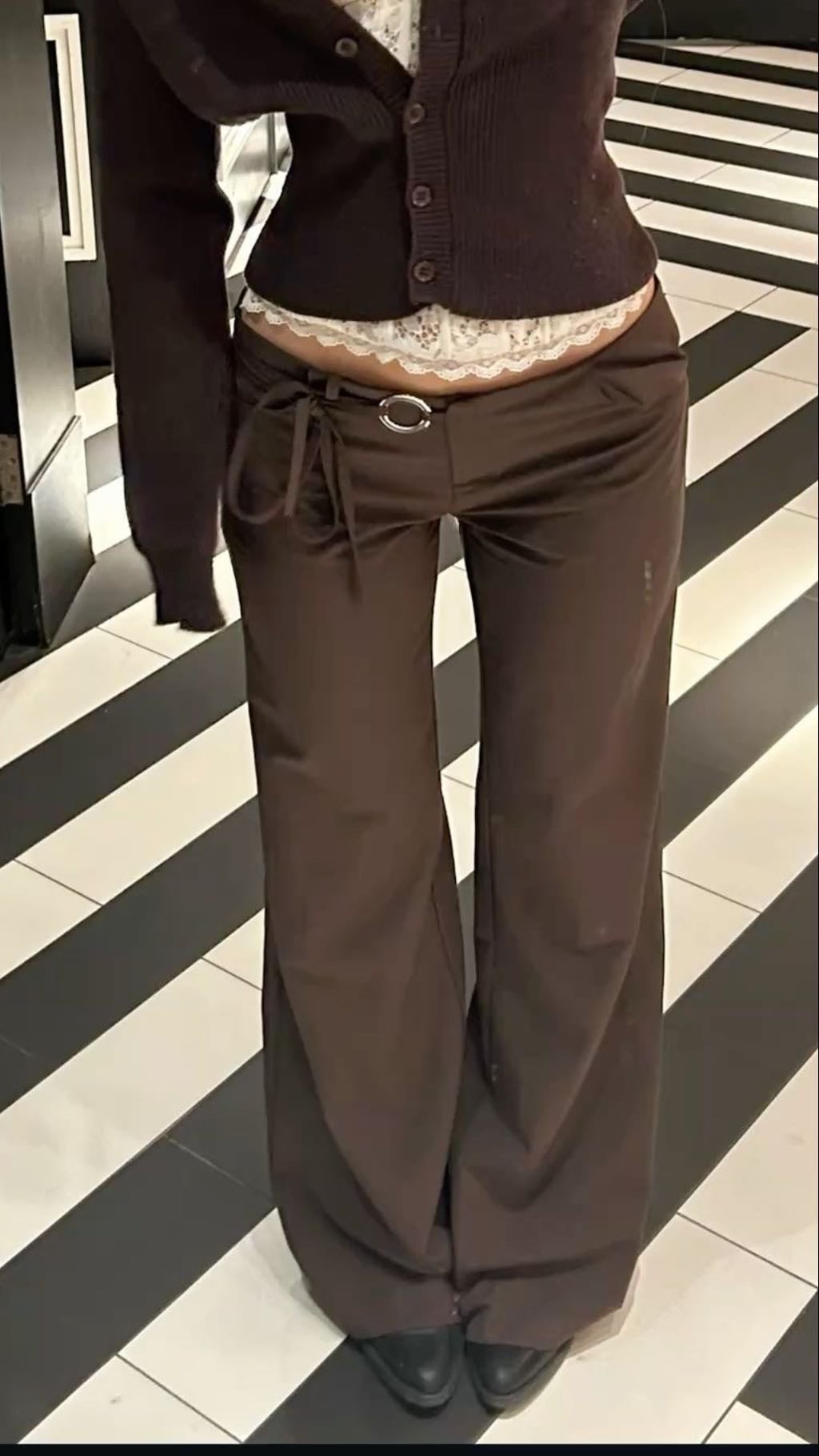 brown trousers