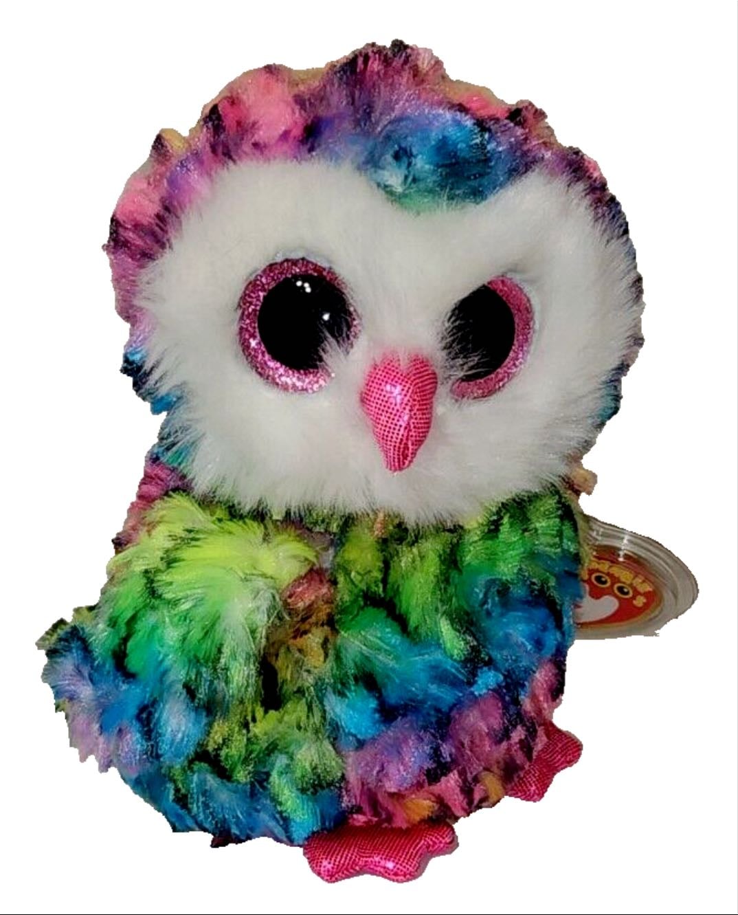 rainbow owl beanie boo