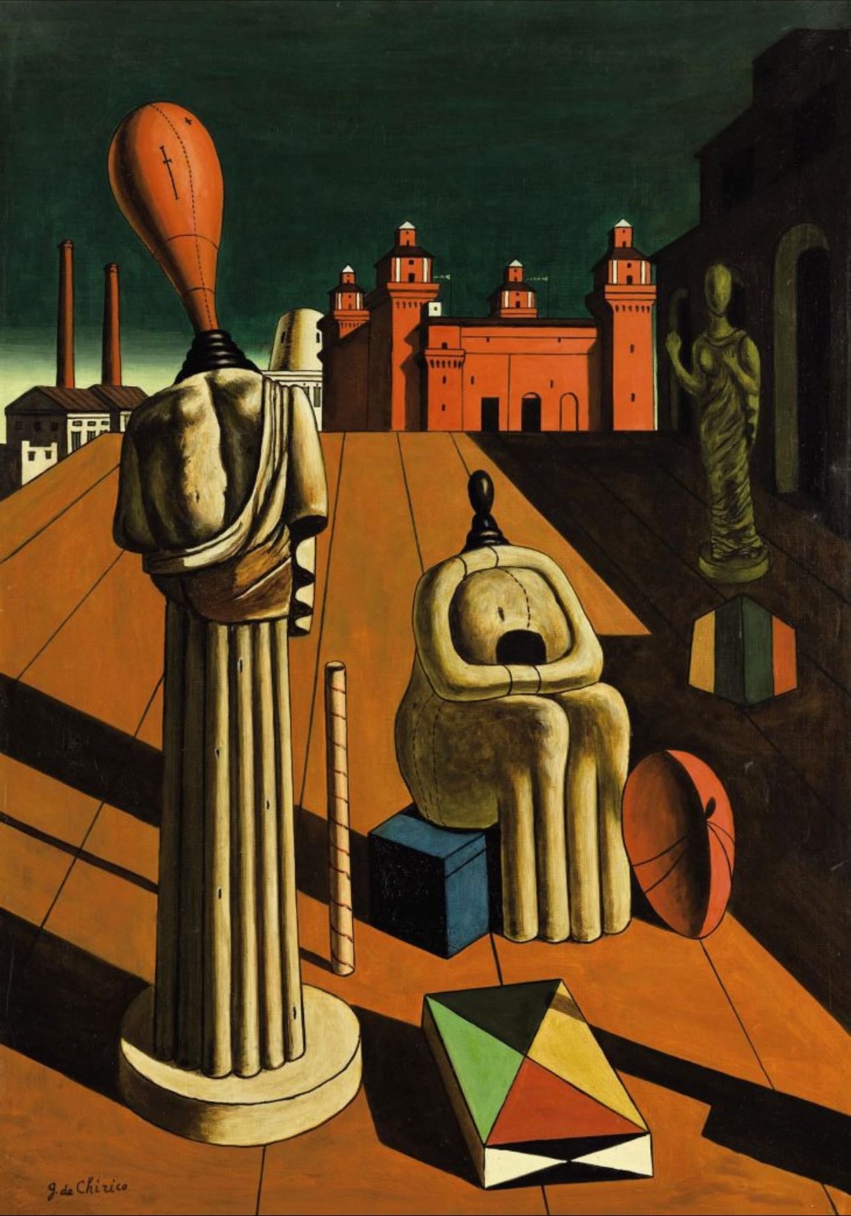 Las musas inquietantes - Giorgio de Chirico