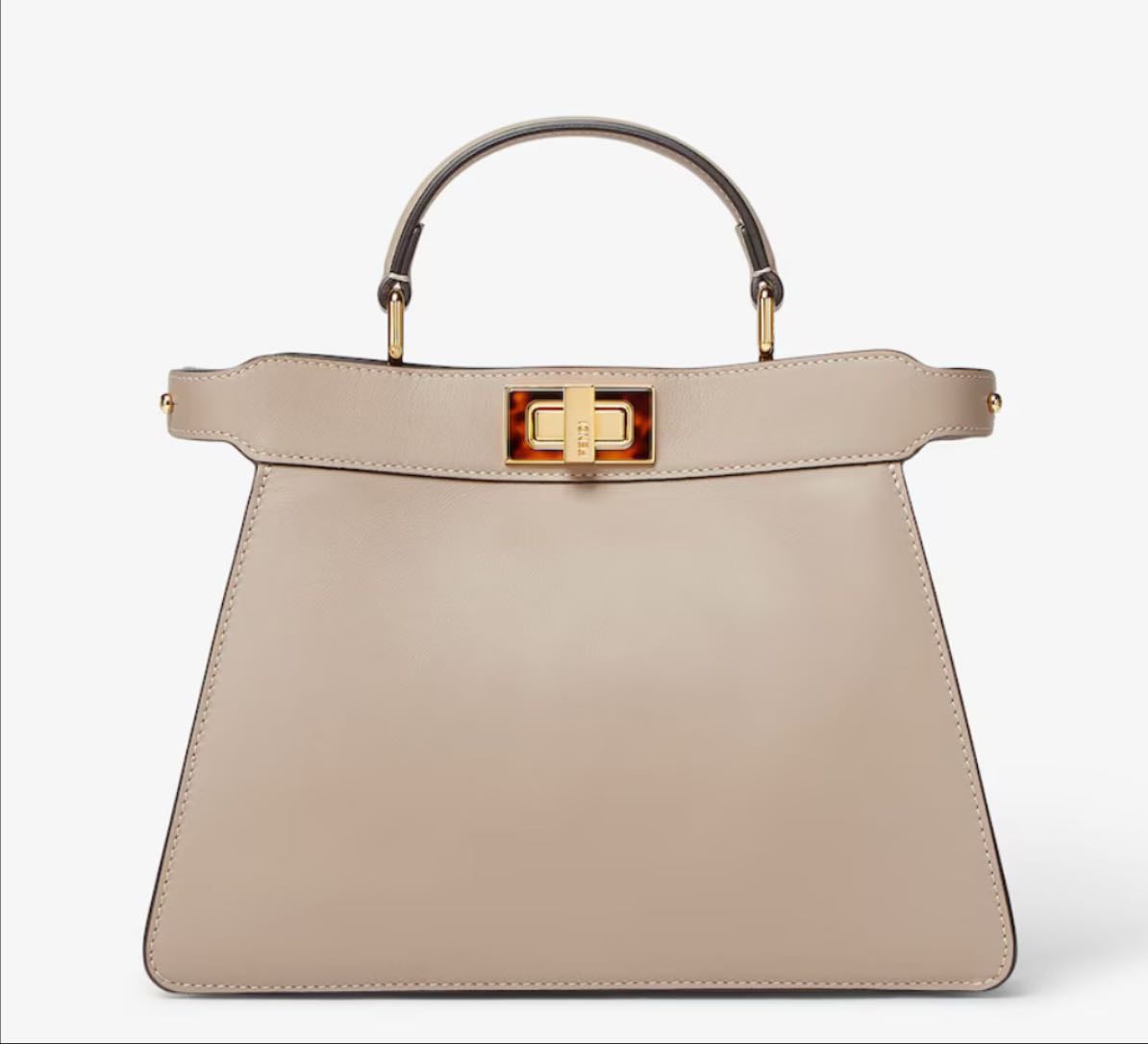 FENDI Peekabo ISeeU Small Bag - in Dove grey calfskin beige