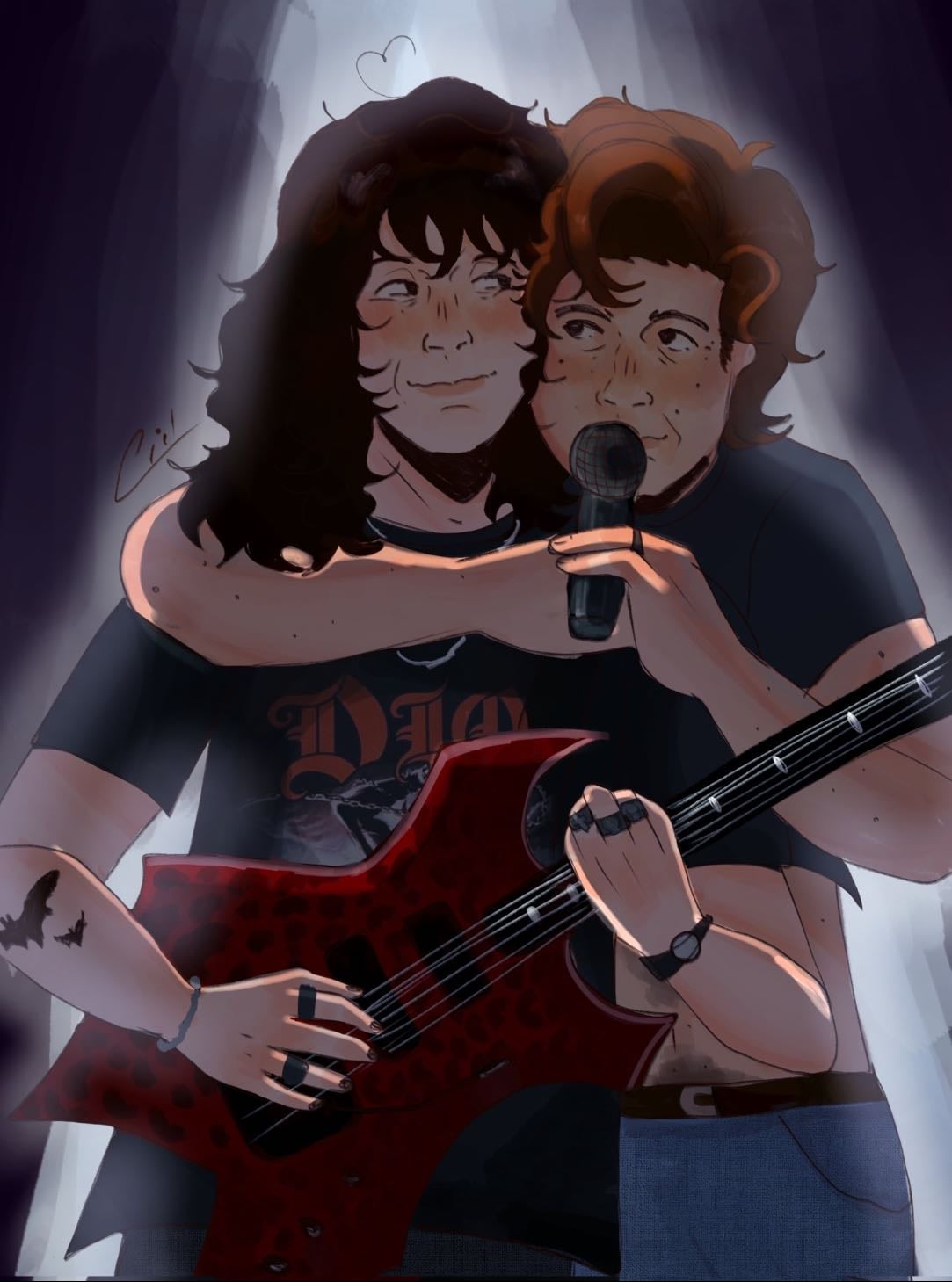 rockstar!eddie getting with older!steve