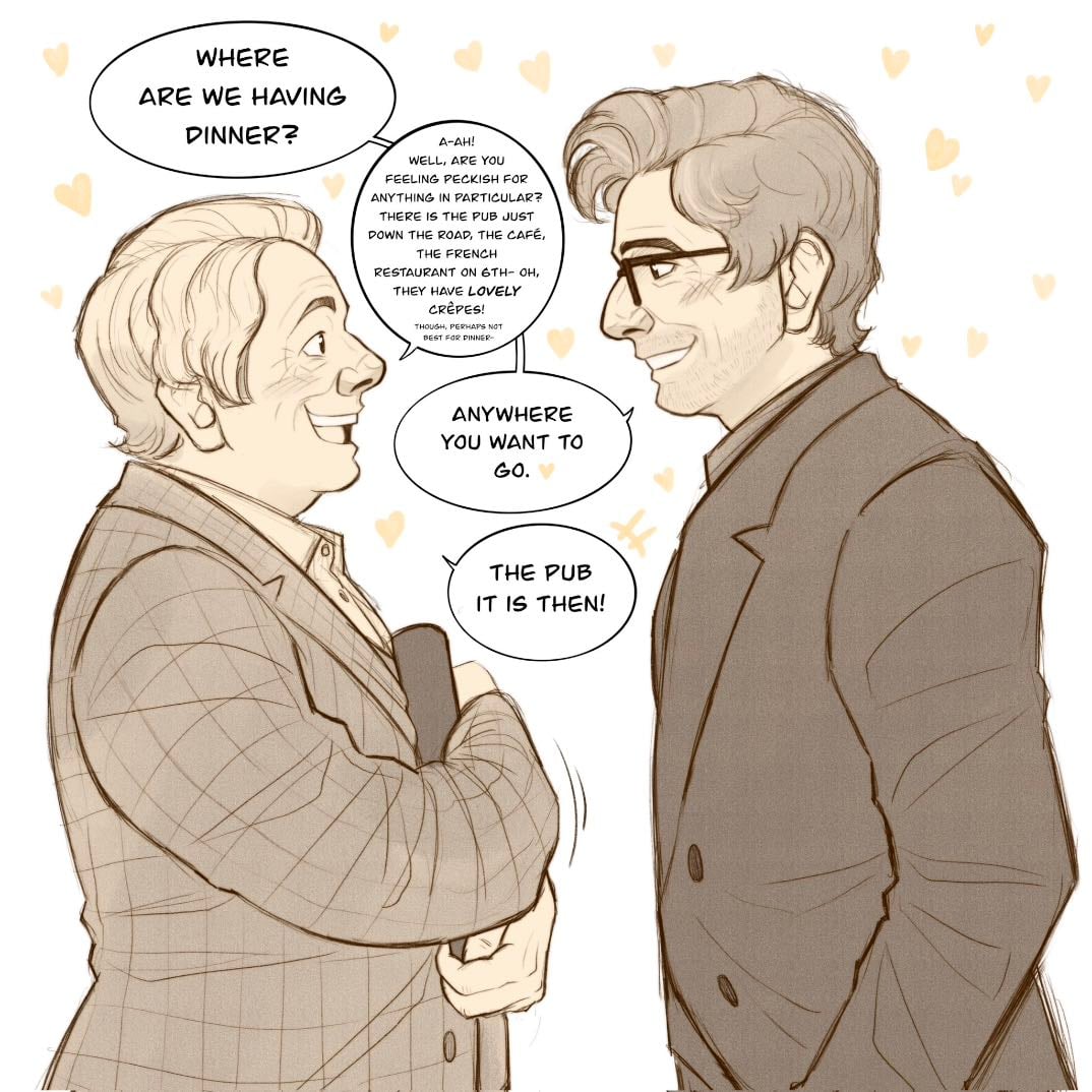 Apple Blossom - The problem - his problem - was a certain cute bookseller who worked there and the fact that Anthony couldn't imagine his morning without making heart-eyes at him through the dusty shop window anymore.
Or, Anthony and Asa's first meeting, but from Anthony's perspective.