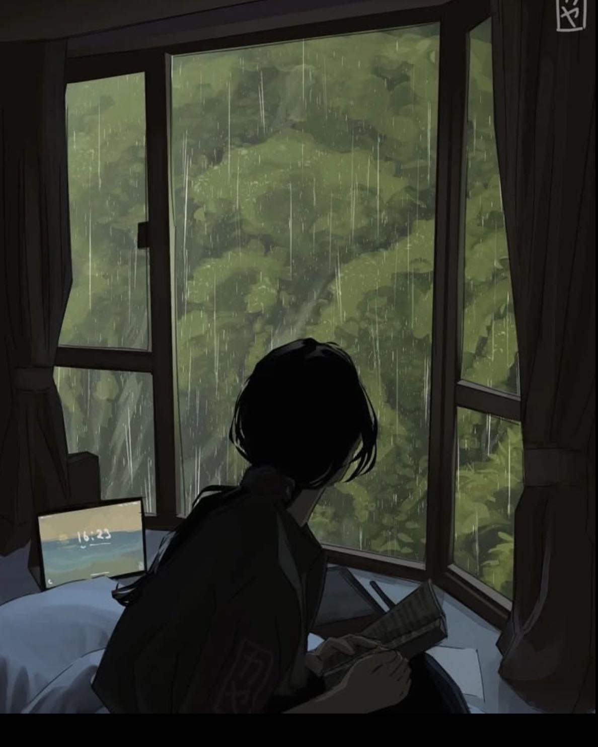 Ver anime o una buena película cuando llueve