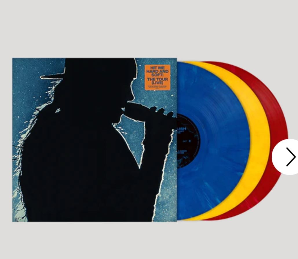 Billie Eilish HMHAS live tour vinyl
