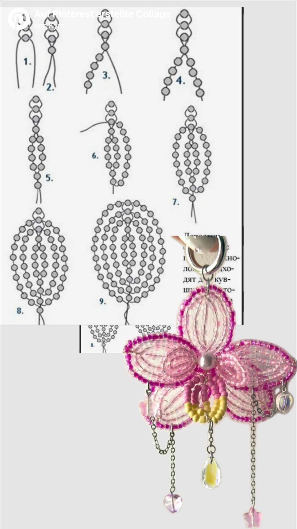 make a beaded flower necklace