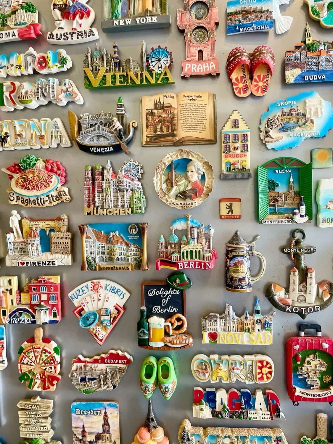 fridge magnets from places you’ve been to