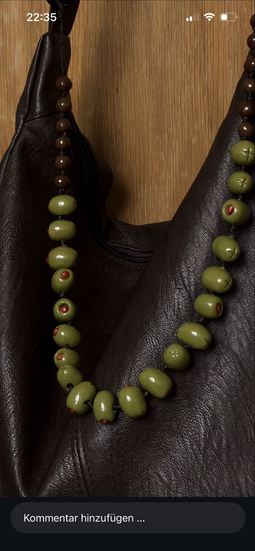 make an olive chain bag accessorie