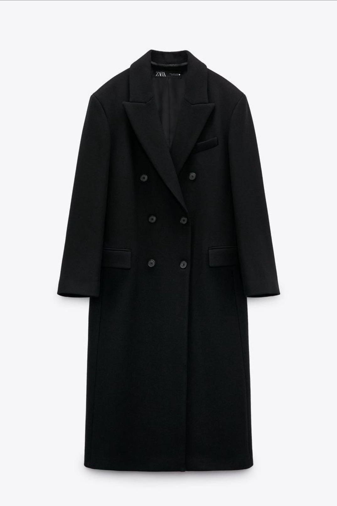 Sobretudo longo preto