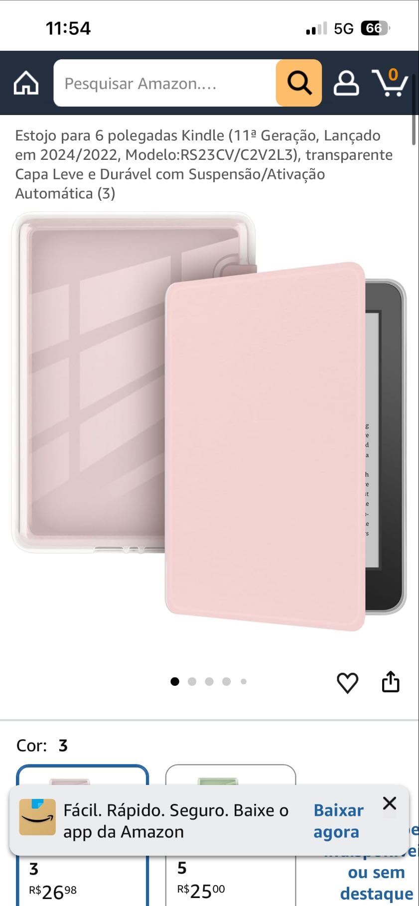 Capa Kindle - R$26,00
