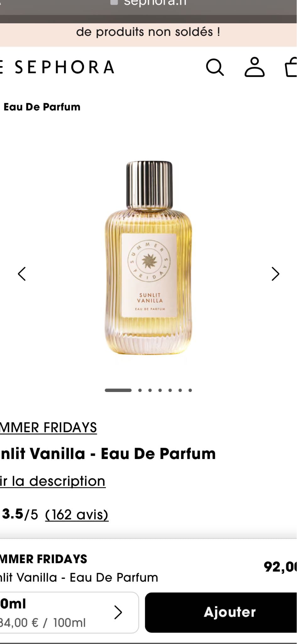 Sunlit vanilla